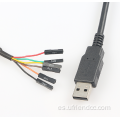 USBA RS232 Macho para abrir el cable